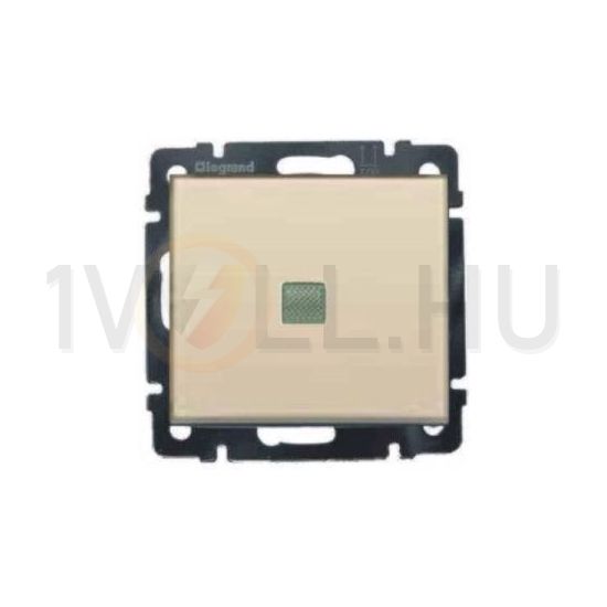 Valena 106 váltókapcsoló +jelzőfény betét közp. fedéllel elefántcsont süllyesztett IP31 1- LEGRAND - 774326