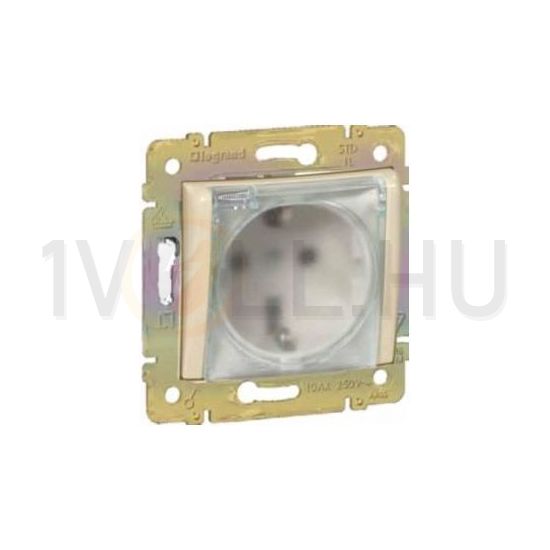 Valena 162 dugalj földelt központi fedlap elefántcsont IP44 süllyesztett csavaros LEGRAND - 774120