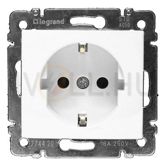 Valena 162 dugalj földelt központi fedlap fehér IP21 süllyesztett csavaros LEGRAND - 774420