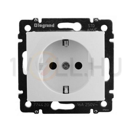 Valena 162 dugalj földelt központi fedlap gyerekzárral fehér IP21 süllyesztett LEGRAND - 774222