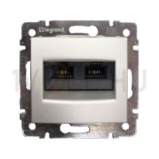 Valena adatcsatlakozó dugalj UTP 2xRJ45 8(8) Cat6 alumínium LEGRAND - 770247