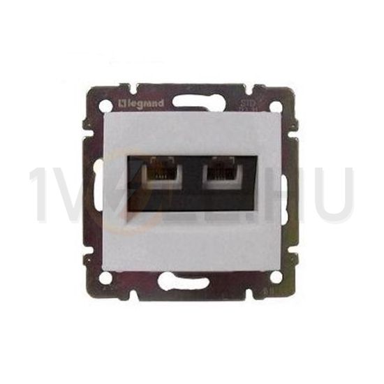 Valena adatcsatlakozó dugalj UTP 2xRJ45 8(8) Cat6 fehér csavaros LEGRAND - 774243