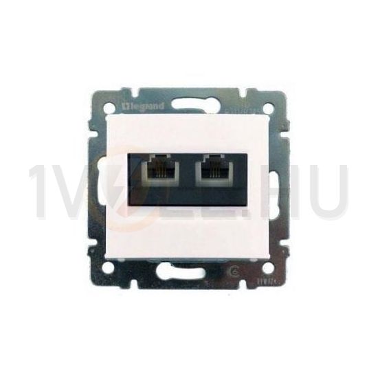 Valena adatcsatlakozó dugalj UTP 2xRJ45 8(8) Cat6 fehér LEGRAND - 774247