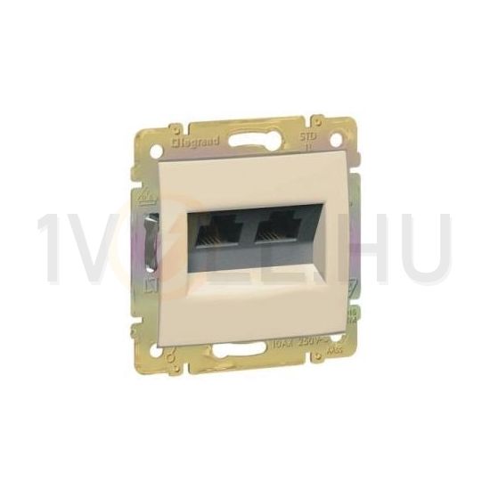 Valena adatcsatlakozó dugalj UTP RJ45 8(8) Cat5E + RJ11 Cat3 elefántcsont csavaros LEGRAND - 774180