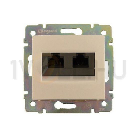 Valena adatcsatlakozó STP Cat6 elefántcsont 2xRJ45 metszőkapcsos LEGRAND - 774173
