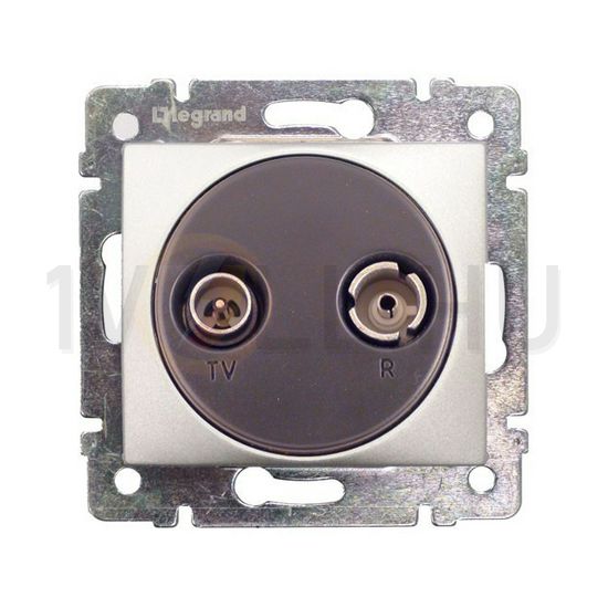 Valena antenna aljzat TV-R süllyesztett 2-kimenet átmenő 14dB/860MHz 1.5dB/860MHz/vonali LEGRAND - 770134