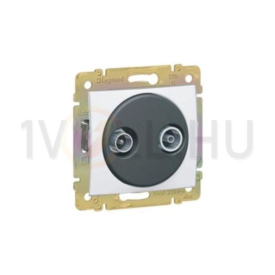 Valena antenna aljzat TV-R süllyesztett fehér 2-kimenet MM-végzáró 10dB/860MHz LEGRAND - 774433