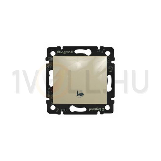 Valena N101 csengőnyomó betét közp. fedéllel 1- billentyűs 1z elefántcsont csengő IP31 LEGRAND - 774116