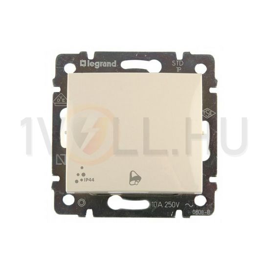 Valena N101 csengőnyomó betét közp. fedéllel 1-billentyűs 1z elefántcsont csengő IP44 műanyag LEGRAND - 774199