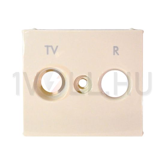 Valena fedlap TV-RD koax-antennadugaljhoz műanyag elefántcsont címketartó nélkül LEGRAND - 774342