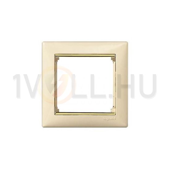 Valena keret 1-es elefántcsont/arany vízszintes műanyag LEGRAND - 774151