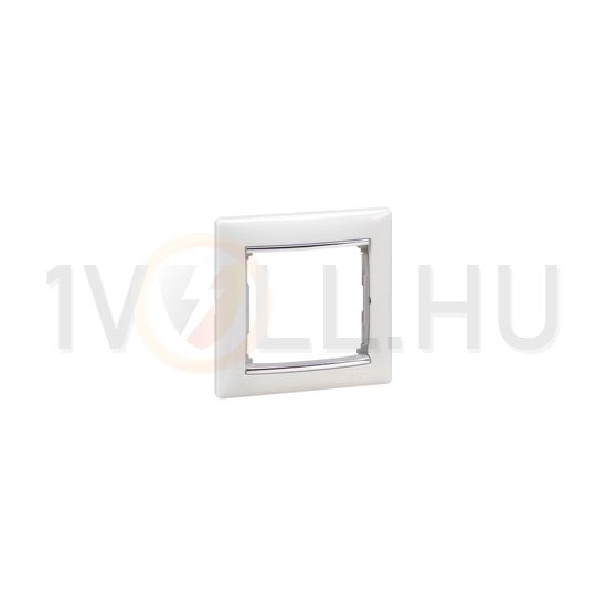 Valena keret 1-es fehér/ezüst vízszintes műanyag LEGRAND - 770491