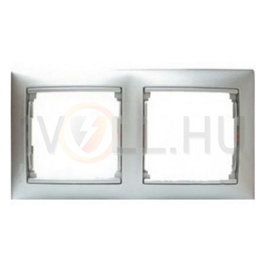 Valena keret 2-es alumetál vízszintes műanyag LEGRAND - 770332