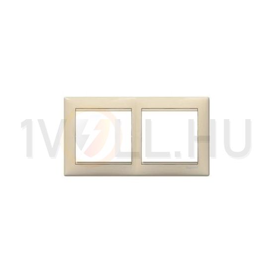 Valena keret 2-es elefántcsont vízszintes műanyag LEGRAND - 774352