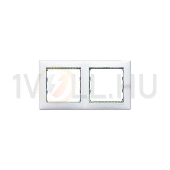 Valena keret 2-es fehér/kristály vízszintes műanyag LEGRAND - 774462