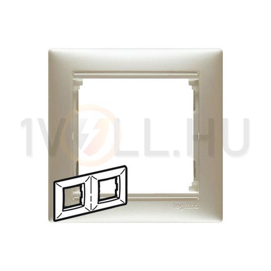 Valena keret 2-es kagylóhéj vízszintes műanyag LEGRAND - 770472