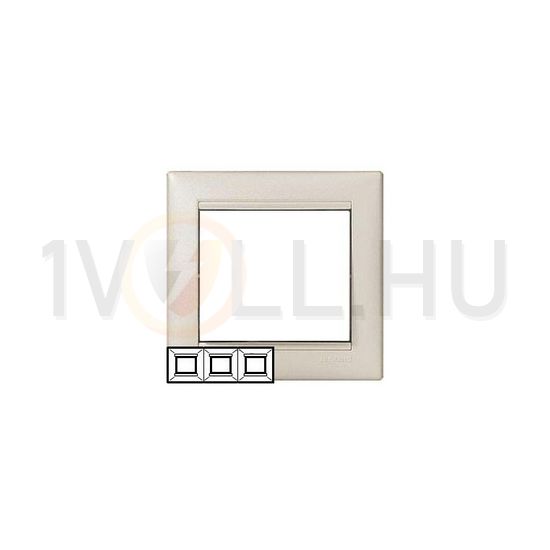 Valena keret 3-as kagylóhéj vízszintes műanyag LEGRAND - 770473