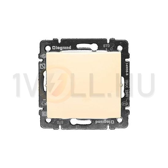 Valena N101 nyomó betét közp. fedéllel 1- billentyűs 1z elefántcsont IP31 süllyesztett dmax. LEGRAND - 774311