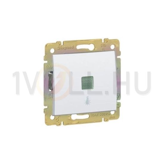 Valena N101 nyomó betét közp. fedéllel 1- billentyűs 1z fehér lámpa IP31 jelzőfény LEGRAND - 774413