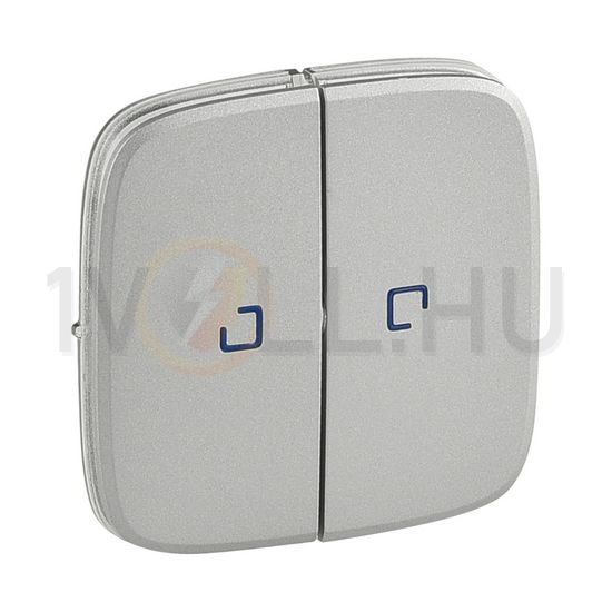 ValenaAllure billentyű kettős kapcs/nyg.-hoz alumínium üres-jel jelzőfényes IP20 műanyag LEGRAND - 755227