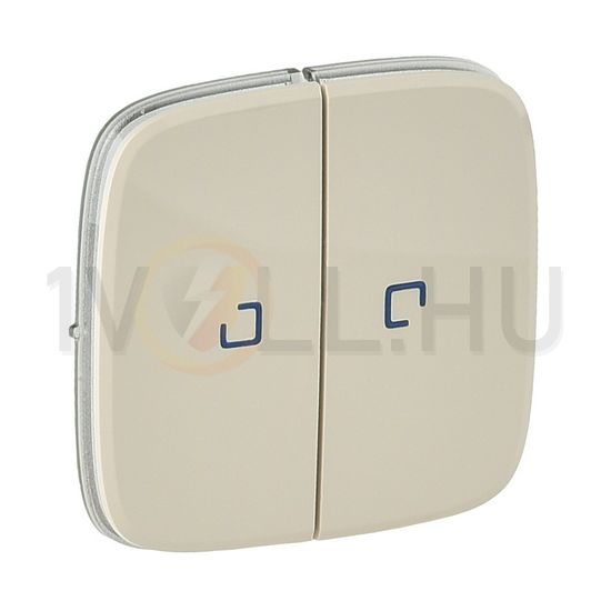 ValenaAllure billentyű kettős kapcs/nyg.-hoz bézs üres-jel jelzőfényes IP20 műanyag LEGRAND - 755226
