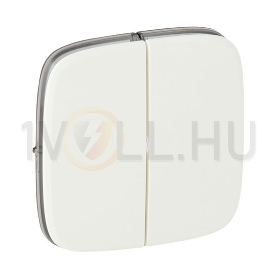 ValenaAllure billentyű kettős kapcs/nyg.-hoz fehér üres-jel IP20 műanyag fényes LEGRAND - 755025