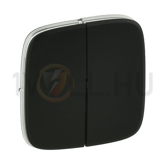 ValenaAllure billentyű kettős kapcs/nyg.-hoz fekete üres-jel IP20 műanyag matt LEGRAND - 755028