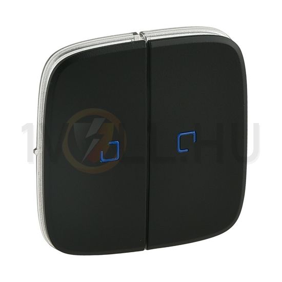 ValenaAllure billentyű kettős kapcs/nyg.-hoz fekete üres-jel jelzőfényes IP20 műanyag LEGRAND - 755228