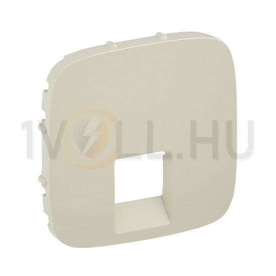 ValenaAllure fedlap RJ45/RJ11 adatcsatlakozóhoz műanyag címketartó nélkül elefántcsont LEGRAND - 755416