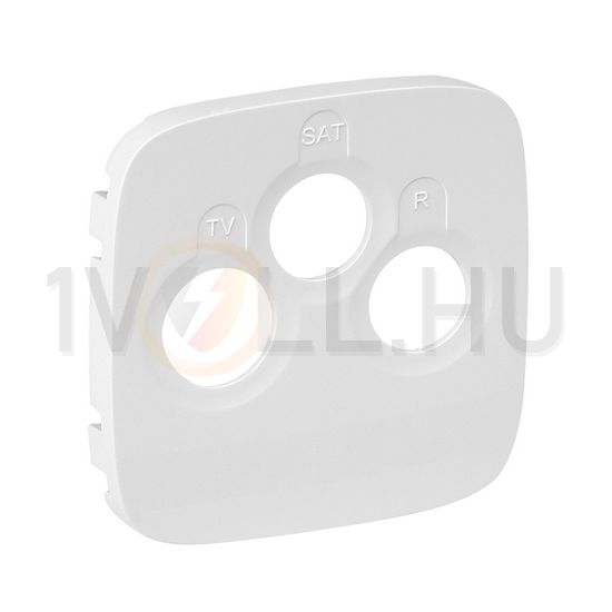 ValenaAllure fedlap TV-RD-SAT koax-antennadugaljhoz műanyag fehér címketartó nélkül LEGRAND - 754795