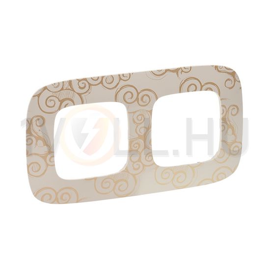 ValenaAllure keret 2-es arany dekor vízszintes és függőleges műanyag LEGRAND - 754352