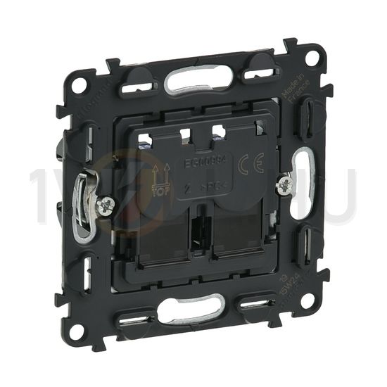 ValenaInMatic adatcsatlakozó dugalj UTP RJ45 8(8) Cat5e fekete csavaros LEGRAND - 753041