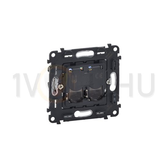 ValenaInMatic adatcsatlakozó dugalj UTP RJ45 8(8) Cat6A(IEC) fekete csavaros LEGRAND - 753045