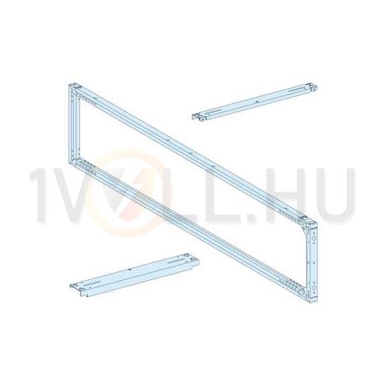 Vázszerkezet 650mmx 2000mmx 400mm fém fehér 9001-RAL Prisma P Schneider - LVS08406