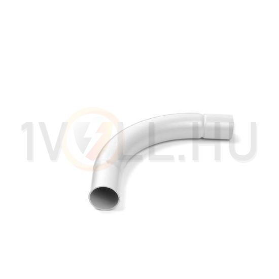 Védőcső könyök (MÜII) 90° világosszürke 32mm-átmérő összedugható műanyag SB 32 Dietzel - 020625