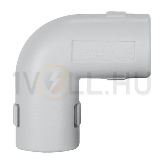 Védőcső könyök MÜII UV-álló oldható 90° 25mm-csőátmérőhöz összedugható műanyag RK GW FIT GEWISS - DX40325