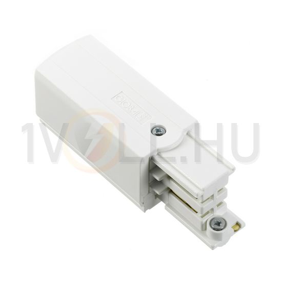 Végbetáp 3F világítási sínhez 16A bal 230-400V 3F falonkívüli fehér alumínium XTS 11-3 LIVAL - 19170113