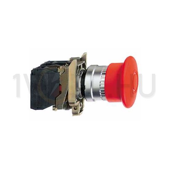Vészgomba-nyomó komplett d22 1ny 1z süllyesztett 40mm-fej húzó nyugtázás Harmony XB4 Schneider - XB4BT845