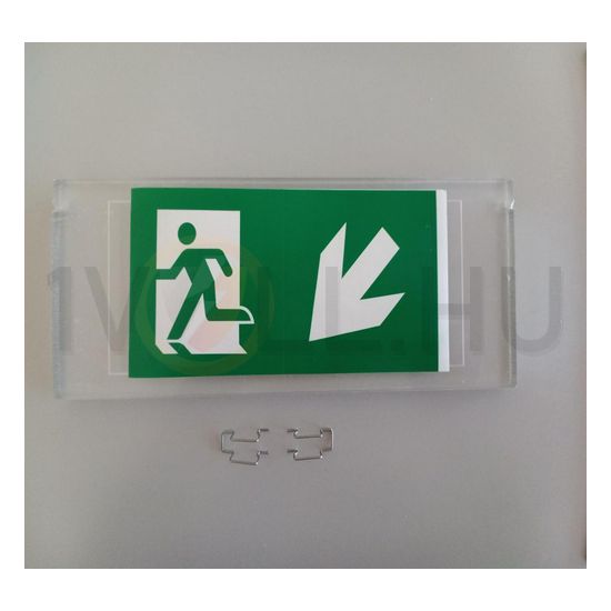 Élvilágító plexilap vészvilágítóhoz kétoldalas szimmetrikus műanyag MLX JM 515 LED HUNILUX - HL0016609