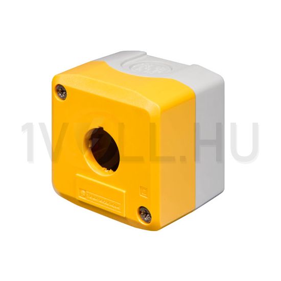 Vezérlőegység tokozat d22 1-pozíció rászerelhető műanyag sárga IP66 Harmony XALK Schneider - XALK01