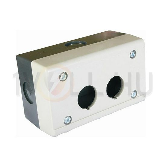 Vezérlőkészülék-tokozat d22 2-pozíció rászerelhető műanyag szürke VA Elektronika - i-K2