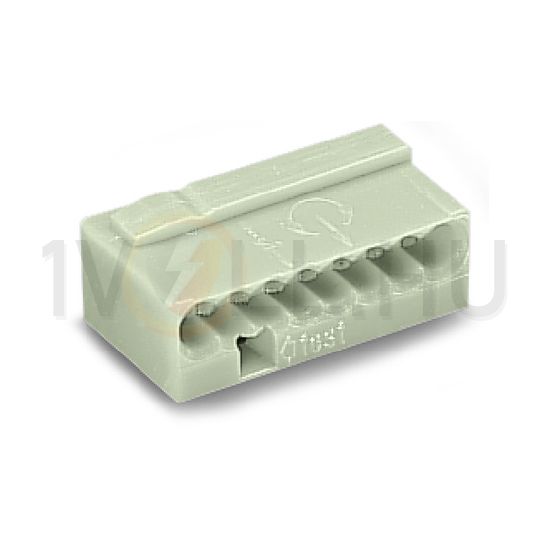 Vezetékösszekötő 8-pólus 6A 100V világosszürke Micro WAGO - 243-308