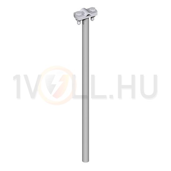 Vezetéktartó betongúlába Rd8-10 tűzihorganyzott acél szorítóbilincs 300mm-faltáv. VI J.PRÖPSTER - 999300