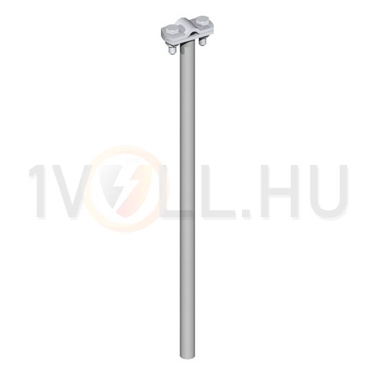 Vezetéktartó betongúlába Rd8-10 tűzihorganyzott acél szorítóbilincs 500mm-faltáv. VI J.PRÖPSTER - 999500