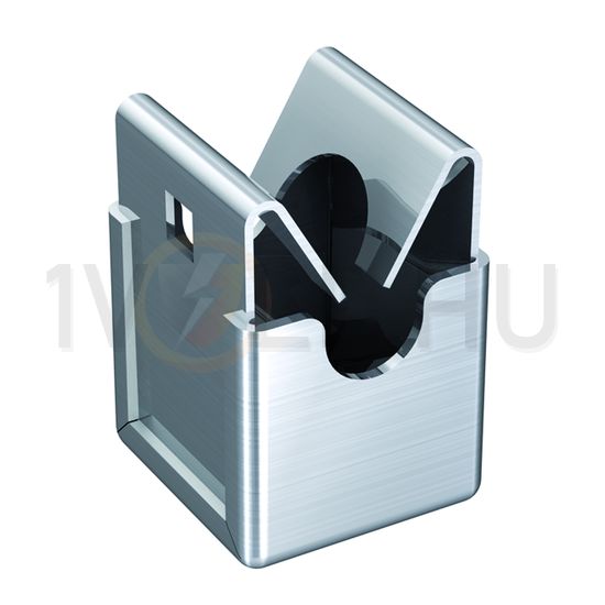 Vezetéktartó Niro-A kapocs Rd8 nemesacél V2A bepattintós bilincs furat-szerelés VI J.PRÖPSTER - 111001