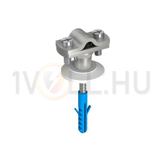 Vezetéktartó rozettás M8 dübellel Rd8-10 tűzihorganyzott acél/Niro-cinköntvény VI J.PRÖPSTER - 110171