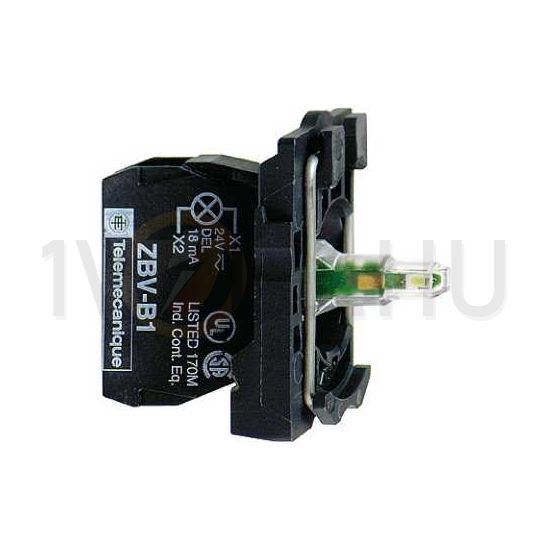 Világító blokk LED 230-240V/AC fehér-fényű előlapra csavaros Harmony XB5 Schneider - ZB5AVM1