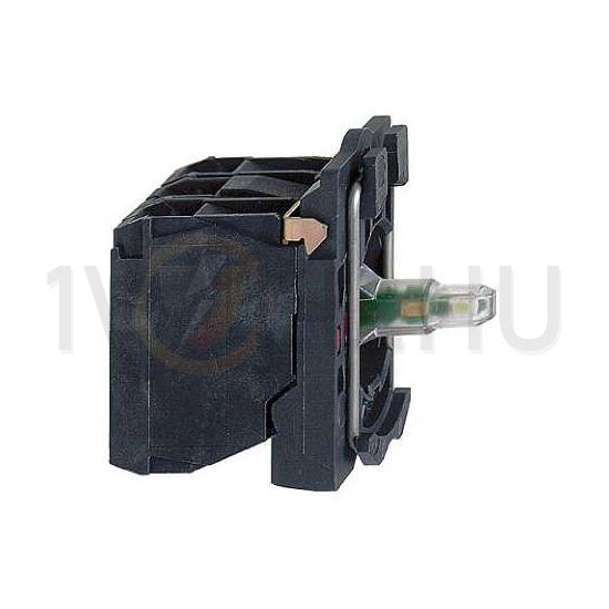 Világító nyomó blokk LED 230-240V/AC zöld-fényű előlapra csavaros Harmony XB5 Schneider - ZB5AW0M35