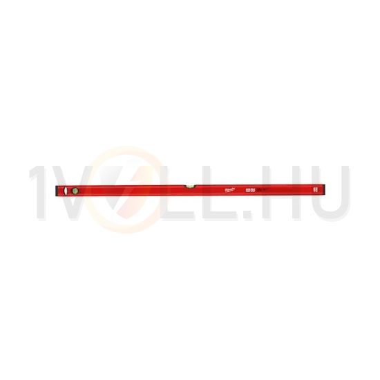 Vízmérték keskeny ütés-/UV-álló műanyag 1200mm x 2-libellával SlimBox Milwaukee - 4932459094