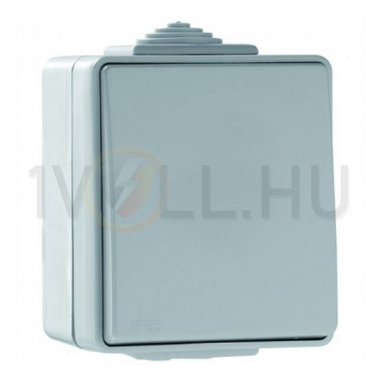 Waterproof48 N101 csengőnyomó betét komplett házban 1- billentyűs 1z IP65 műanyag Elko EP - 48151CBR
